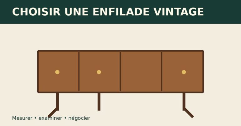 Enfilade vintage : le guide pour choisir la bonne taille et une pièce de qualité